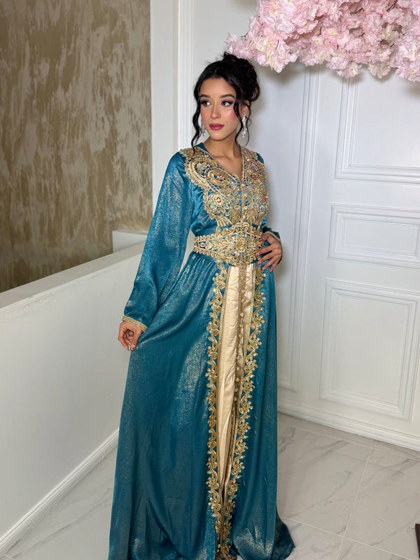 Blue Moroccan Abaya
